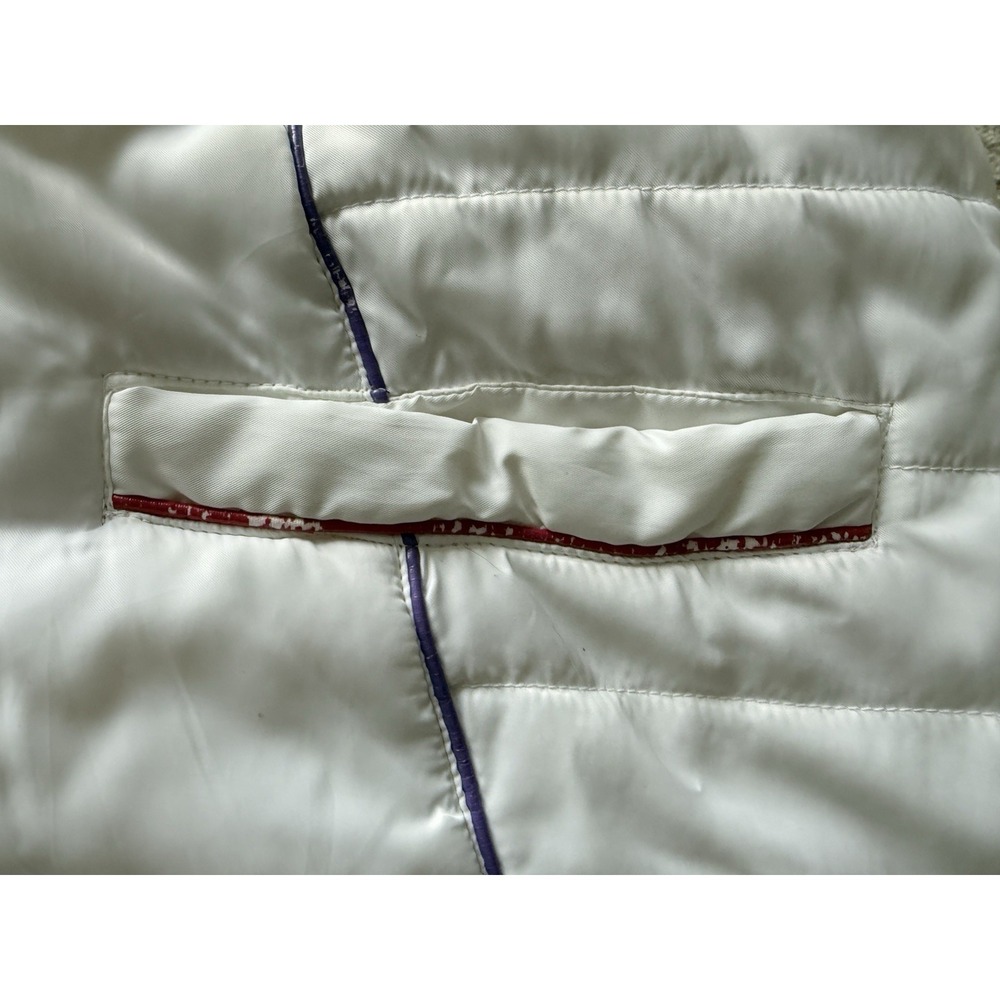 Baby Phat Puffer Jacket Long Women's Size M Color White And Gold - Picture 8 of 14
